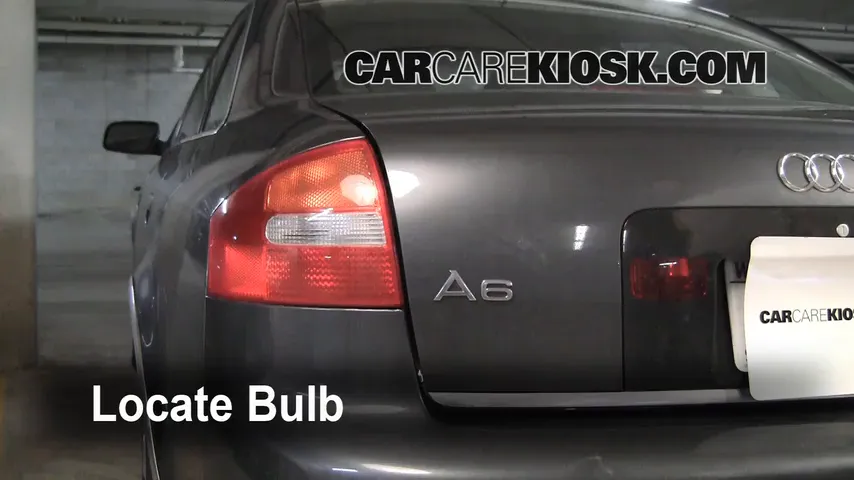 2004 Audi A6 3.0L V6 Lights Turn Signal - Rear (replace bulb)